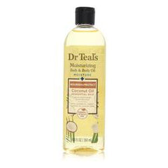 Dr Teal's Huile hydratante pour le bain et le corps Huile de noix de coco nourrissante avec huiles essentielles, huile de jojoba, huile d'amande douce et beurre de cacao par Dr Teal's